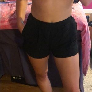 Black cloth shorts